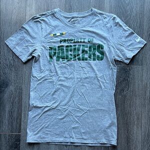 Nike Gray Packers Short Sleeve Tee